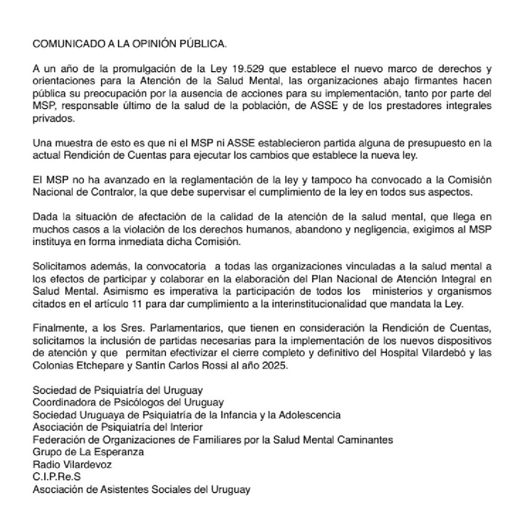 COMUNICADO